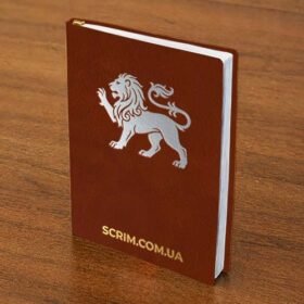 Щоденники з тисненням сріблом Coala коричневі