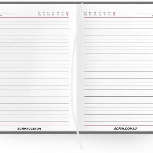 Ежедневники B6 недатированные Natty белый блок