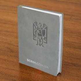 Щоденники планери Lianna світло-сірі з тисненням сріблом та блінтовим методом