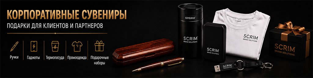 Корпоративные сувениры от компании Скрим