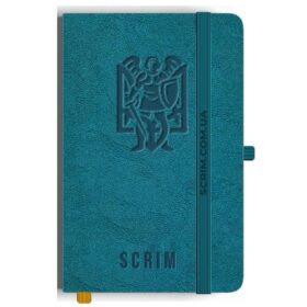 Красивые блокноты Sat в бирюзовом цвете с блинтовым тиснением