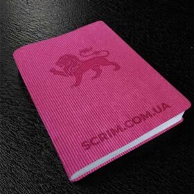 малиновые ежедневники vigor со слепым тиснением логотипа