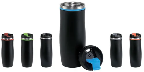 сувенірна продукція - чорні термочашки